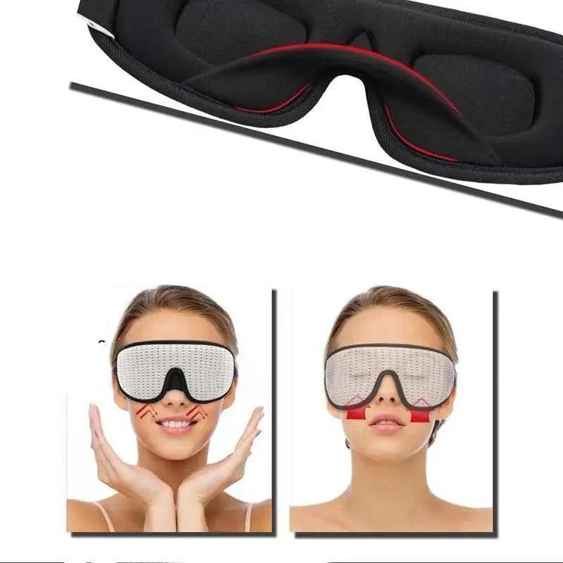 Vintage - Style 3D Sleep Mask | Breathable Cotton Blackout - 3ozs