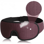 Vintage - Style 3D Sleep Mask | Breathable Cotton Blackout - 3ozs