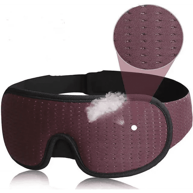 Vintage - Style 3D Sleep Mask | Breathable Cotton Blackout - 3ozs