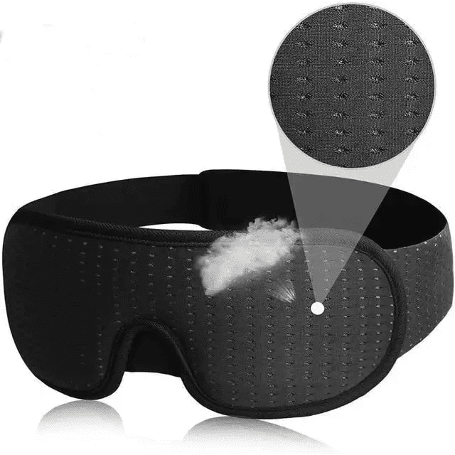 Vintage - Style 3D Sleep Mask | Breathable Cotton Blackout - 3ozs