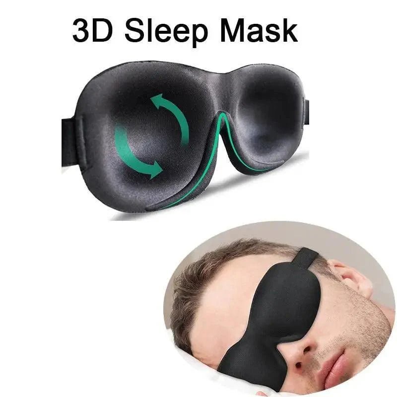 Vintage - Style 3D Sleep Mask | Breathable Cotton Blackout - 3ozs