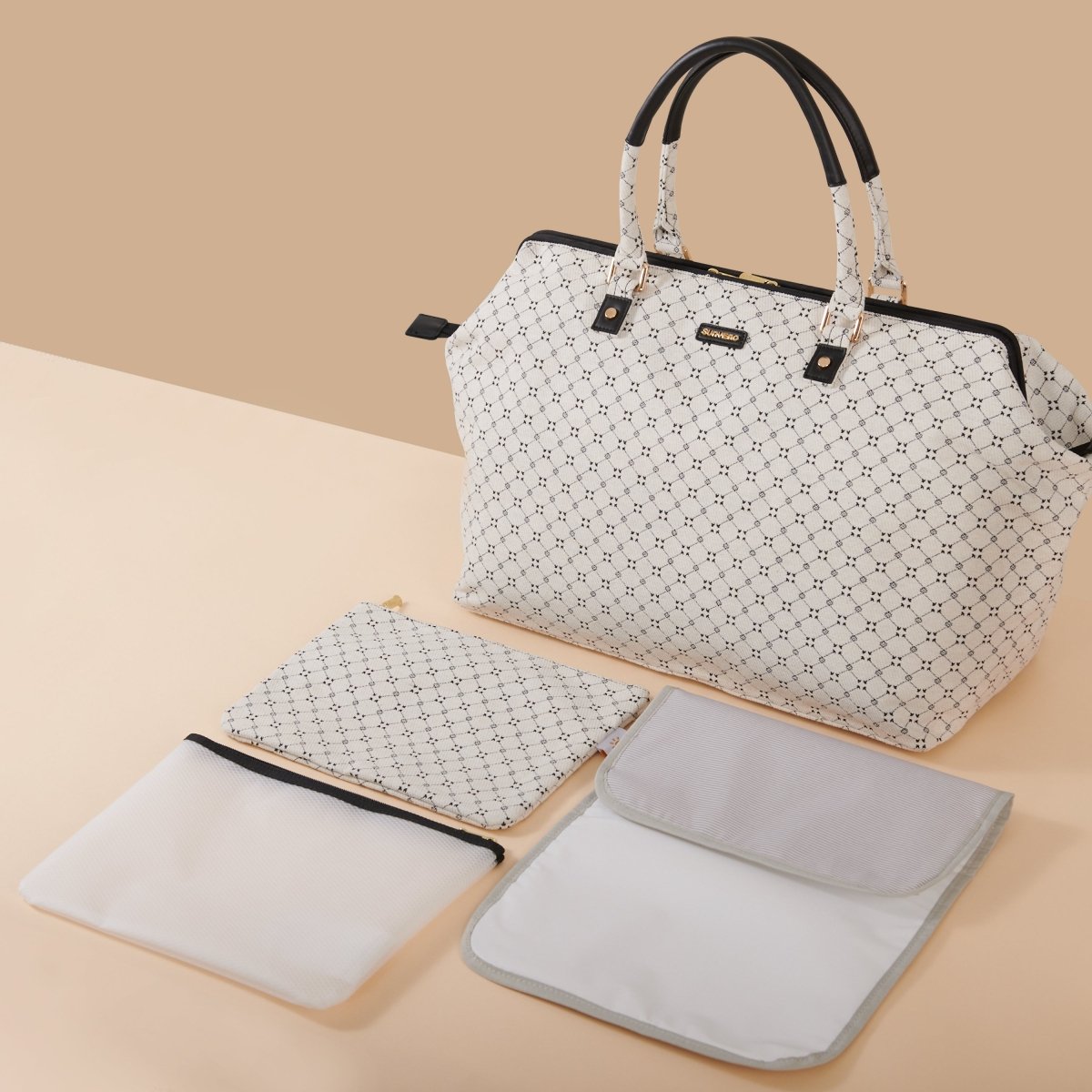 Weekender Mommy Bag Travel Duffle by SUNVENO - 3ozs